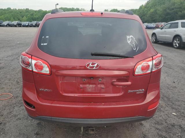 5XYZGDAB0BG009868 - 2011 HYUNDAI SANTA FE GLS RED photo 6