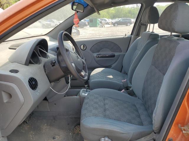 KL1TD62635B341837 - 2005 CHEVROLET AVEO BASE ORANGE photo 7