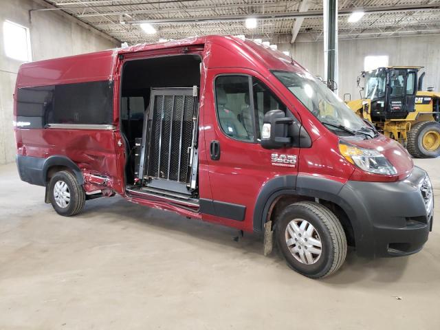3C6URVUG0LE104311 - 2020 RAM PROMASTER 3500 HIGH წითელი ფოტო 4