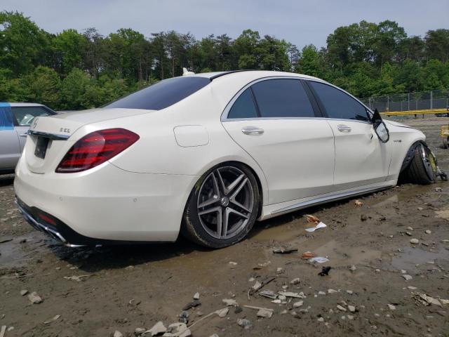 WDDUG8JB7JA394237 - 2018 MERCEDES-BENZ S 63 AMG 4MATIC WHITE photo 3