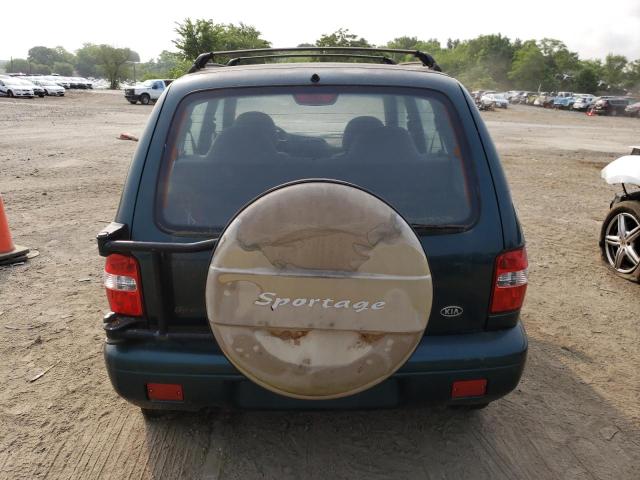 KNDJB723115090326 - 2001 KIA SPORTAGE GREEN photo 6