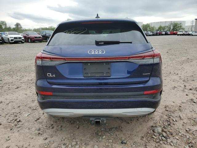 WA1J2BFZ8NP032638 - 2022 AUDI Q4 E-TRON PRESTIGE BLUE photo 6