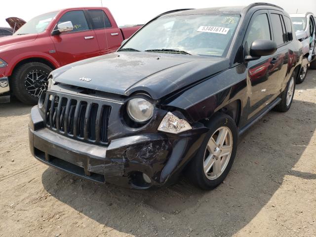 1J8FF47W77D168028 - 2007 JEEP COMPASS BLACK photo 2