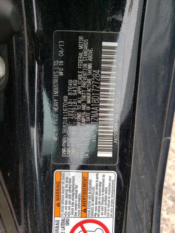 JF1ZNAA18D1727284 - 2013 TOYOTA SCION FR-S შავი ფოტო 12