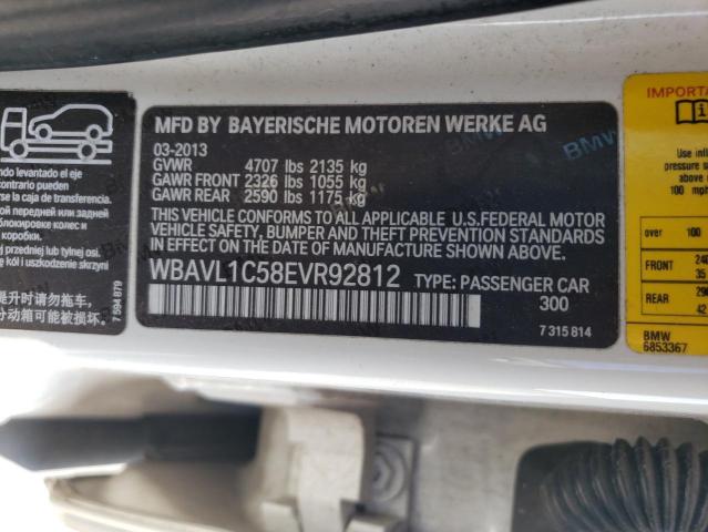 WBAVL1C58EVR92812 - 2014 BMW X1 XDRIVE28I BLACK photo 14