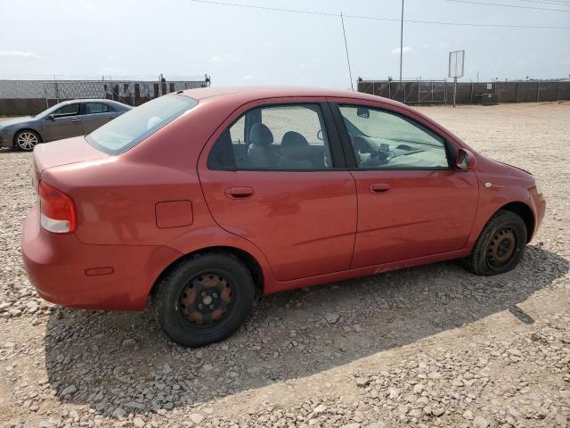 KL1TD52695B301708 - 2005 CHEVROLET AVEO BASE BURGUNDY photo 3