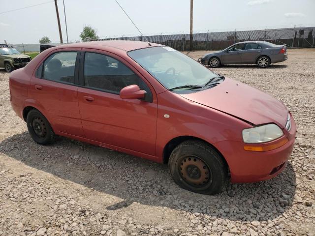 KL1TD52695B301708 - 2005 CHEVROLET AVEO BASE BURGUNDY photo 4