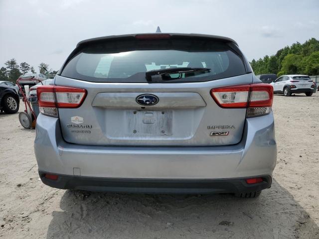 4S3GTAM67J3748979 - 2018 SUBARU IMPREZA SPORT SILVER photo 6