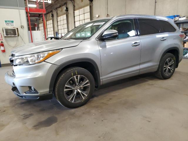 5TDJKRFH1GS301870 - 2016 TOYOTA HIGHLANDER XLE 银色 照片 1