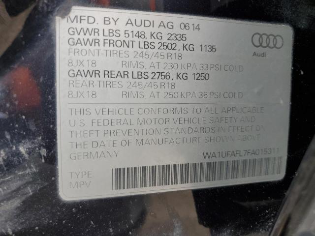 WA1UFAFL7FA015311 - 2015 AUDI A4 ALLROAD PREMIUM PLUS BLUE photo 13