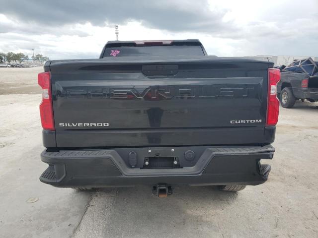 1GCPWBEK1MZ392359 - 2021 CHEVROLET SILVERADO C1500 CUSTOM BLACK photo 6