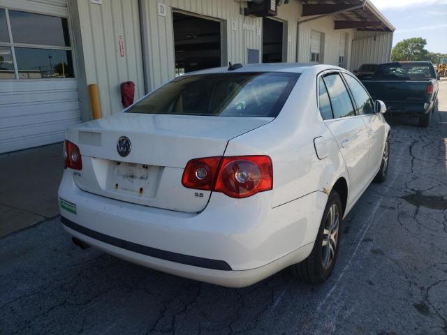 3VWSF71K26M720743 - 2006 VOLKSWAGEN JETTA 2.5 OPTION PACKAGE 1 WHITE photo 4