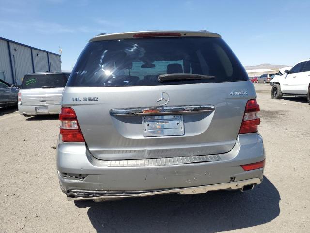 4JGBB8GBXBA705079 - 2011 MERCEDES-BENZ ML 350 4MATIC SILVER photo 6