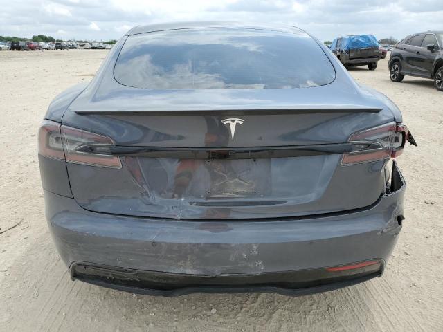 5YJSA1E51MF453924 - 2021 TESLA MODEL S GRAY photo 6
