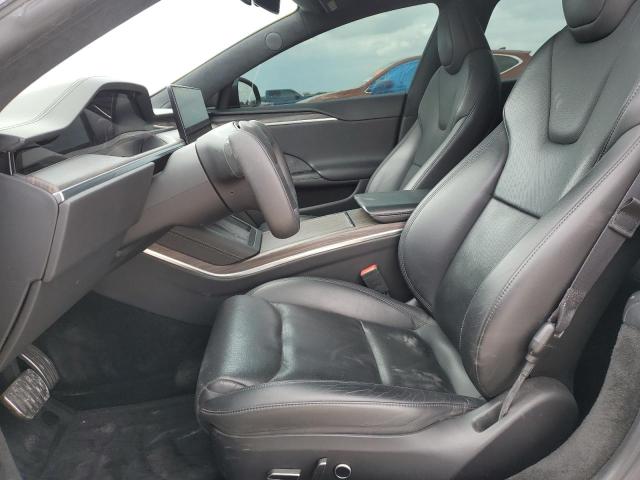 5YJSA1E51MF453924 - 2021 TESLA MODEL S GRAY photo 7