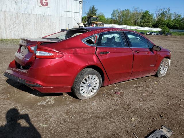 3FA6P0LU6GR278518 - 2016 FORD FUSION SE HYBRID RED photo 3