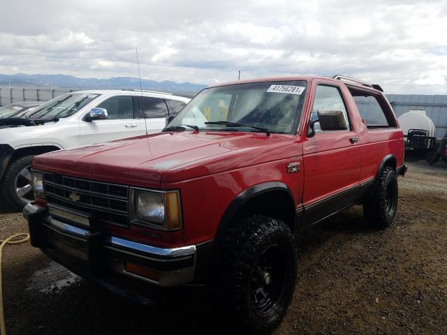 1GKCT18Z6J8533006 - 1988 GMC S15 JIMMY RED photo 2