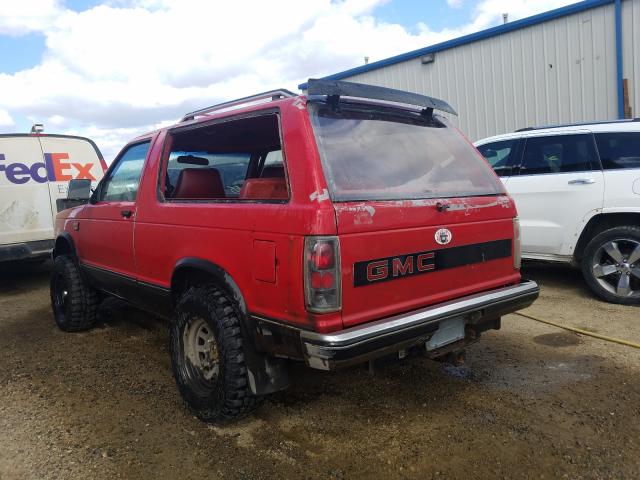 1GKCT18Z6J8533006 - 1988 GMC S15 JIMMY RED photo 3