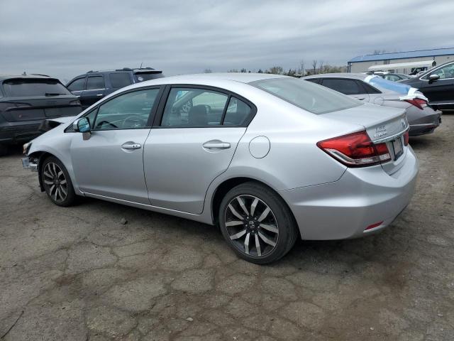 19XFB2F9XFE233454 - 2015 HONDA CIVIC EXL SILVER photo 2