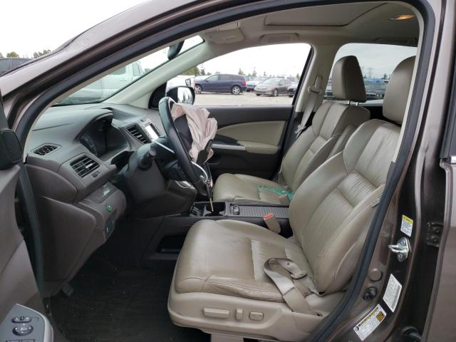 2HKRM3H73EH559342 - 2014 HONDA CR-V EXL TAN photo 7