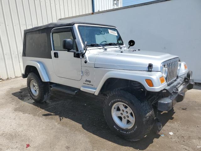 1J4FA44S35P300778 - 2005 JEEP WRANGLER / UNLIMITED SILVER photo 4