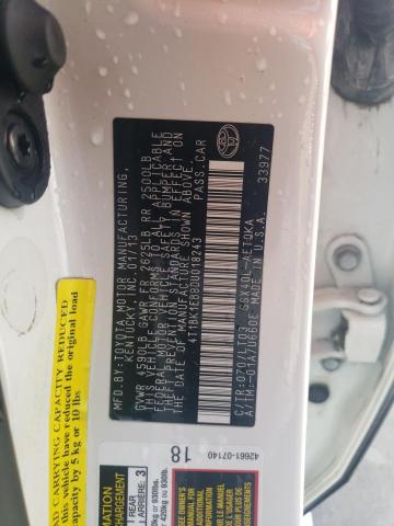 4T1BK1EB8DU018243 - 2013 TOYOTA AVALON BASE 白色 照片 13