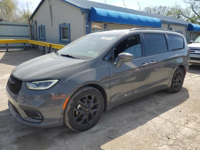 2C4RC1BG0MR605324 - 2021 CHRYSLER PACIFICA TOURING L GRAY photo 1