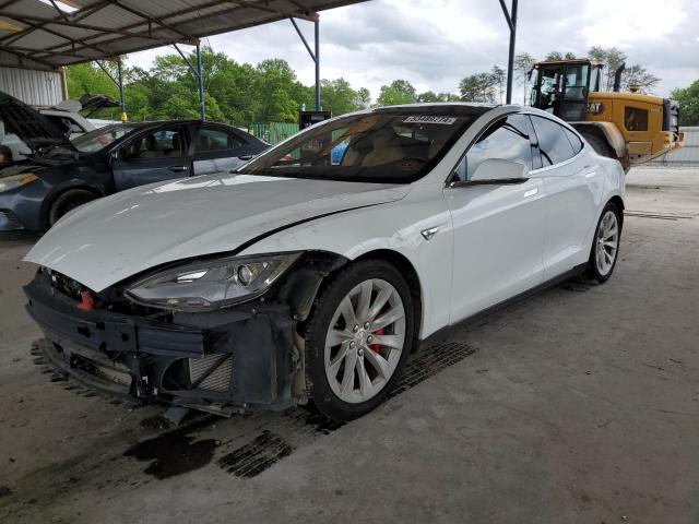 5YJSA1E46FF103781 - 2015 TESLA MODEL S WHITE photo 1