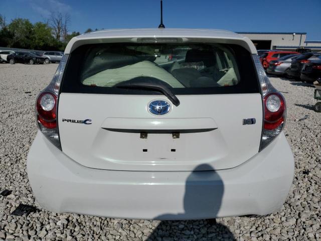 JTDKDTB33E1572705 - 2014 TOYOTA PRIUS C WHITE photo 6