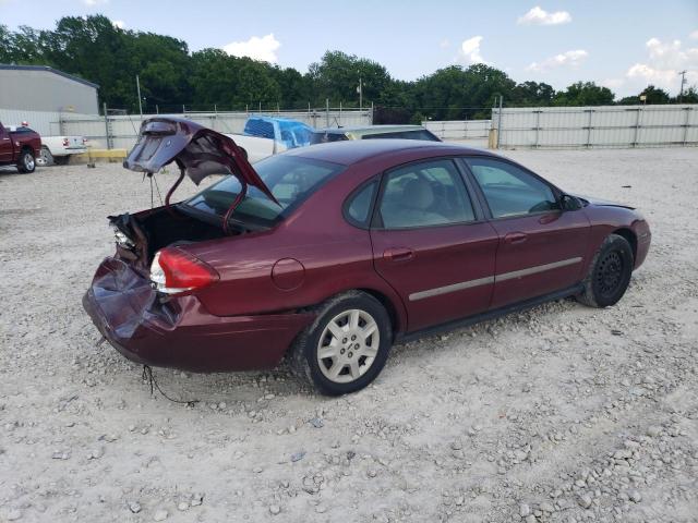 1FAFP53U06A106006 - 2006 FORD TAURUS SE BURGUNDY photo 3