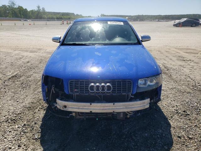 WAUPL68E04A164659 - 2004 AUDI S4 BLUE photo 5