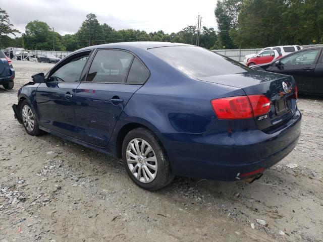 3VWDP7AJXCM319465 - 2012 VOLKSWAGEN JETTA SE BLUE photo 2