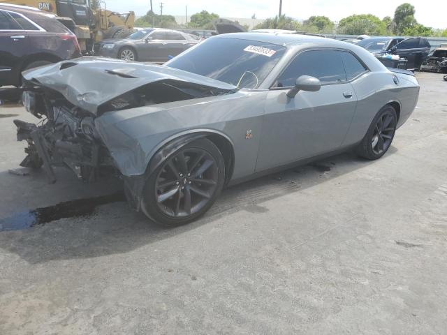 2C3CDZFJ5KH578507 - 2019 DODGE CHALLENGER R/T SCAT PACK GRAY photo 1