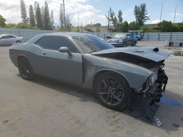 2C3CDZFJ5KH578507 - 2019 DODGE CHALLENGER R/T SCAT PACK GRAY photo 4