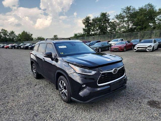 5TDGZRBH4MS544595 - 2021 TOYOTA HIGHLANDER XLE 黑色 照片 3