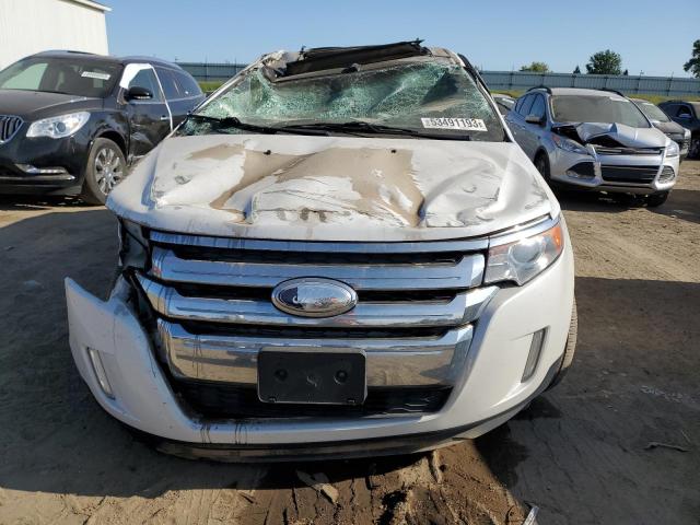 2FMDK3JC5DBE20357 - 2013 FORD EDGE SEL WHITE photo 5