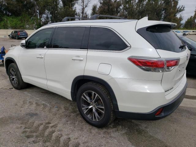 5TDKKRFH8GS140650 - 2016 TOYOTA HIGHLANDER XLE 白色 照片 2