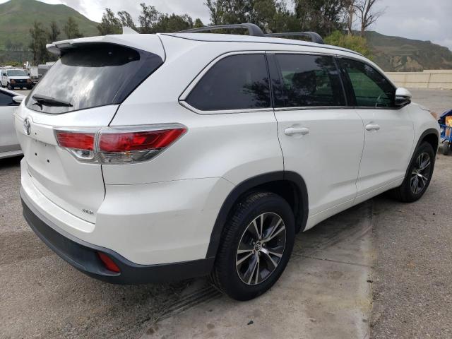 5TDKKRFH8GS140650 - 2016 TOYOTA HIGHLANDER XLE 白色 照片 3
