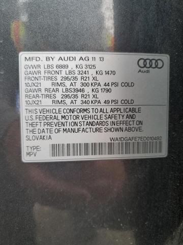 WA1DGAFE7ED010492 - 2014 AUDI Q7 PRESTIGE 灰色 照片 13