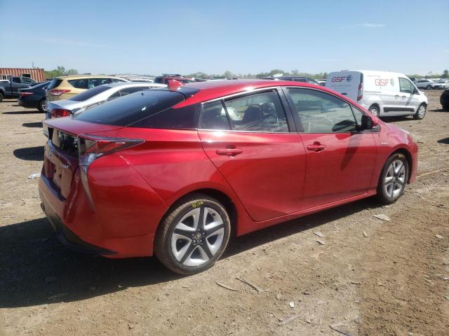 JTDKARFU0H3532430 - 2017 TOYOTA PRIUS RED photo 3