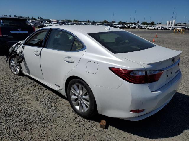 JTHBW1GG7D2010310 - 2013 LEXUS ES 300H WHITE photo 2