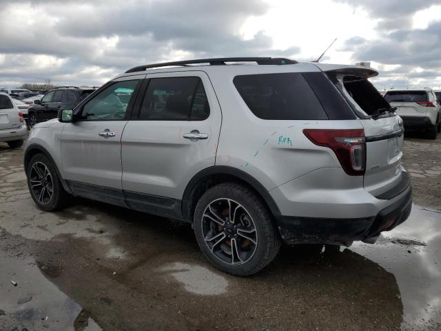 1FM5K8GT2EGB50748 - 2014 FORD EXPLORER SPORT SILVER photo 2