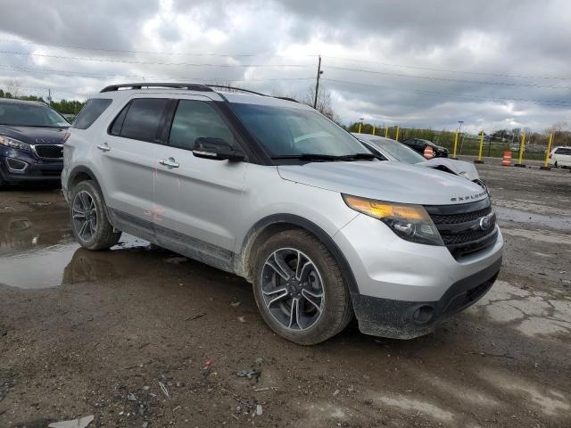 1FM5K8GT2EGB50748 - 2014 FORD EXPLORER SPORT SILVER photo 4
