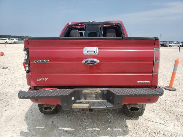 1FTFW1EF6BKD65995 - 2011 FORD F150 SUPERCREW RED photo 6