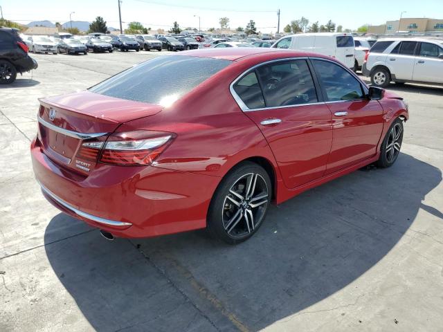 1HGCR2E10HA119304 - 2017 HONDA ACCORD SPORT SPECIAL EDITION RED photo 3