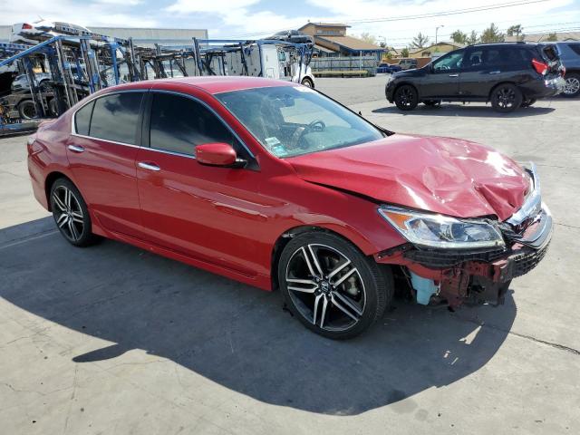 1HGCR2E10HA119304 - 2017 HONDA ACCORD SPORT SPECIAL EDITION RED photo 4