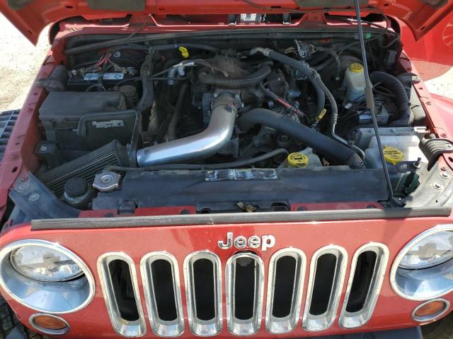 1J4BA5H15BL618457 - 2011 JEEP WRANGLER U SAHARA RED photo 12