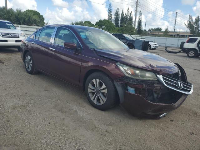 1HGCR2F37FA202046 - 2015 HONDA ACCORD LX BURGUNDY photo 4