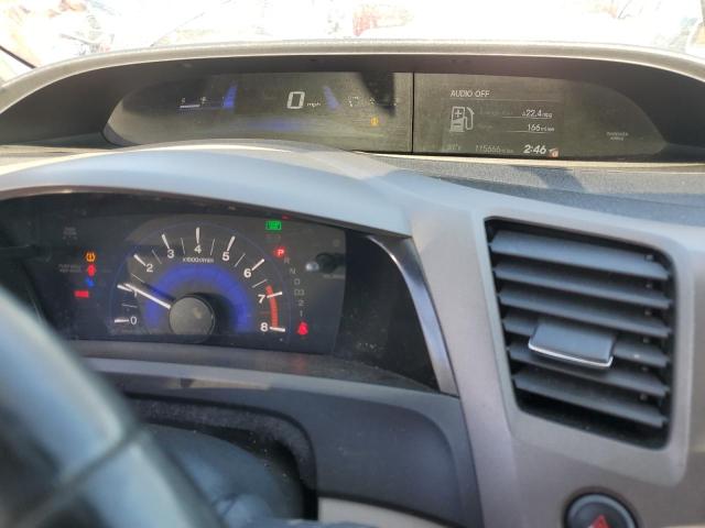 2HGFG3B00CH541989 - 2012 HONDA CIVIC EXL 灰色 照片 9
