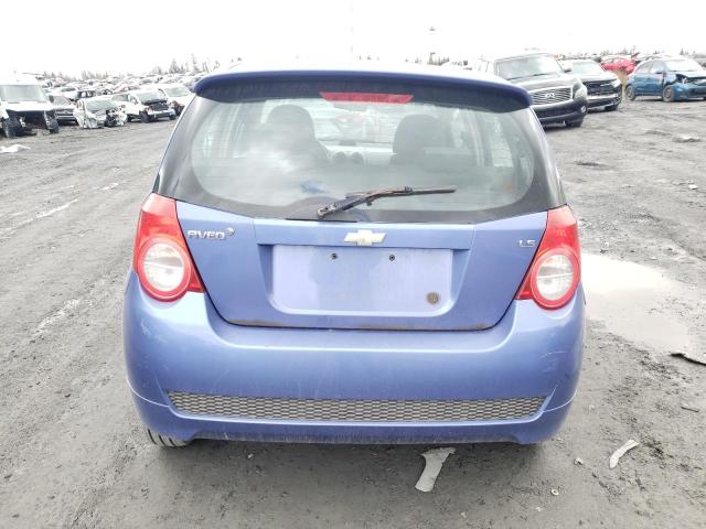 KL1TV65E69B601802 - 2009 CHEVROLET AVEO LS Mavi foto 6
